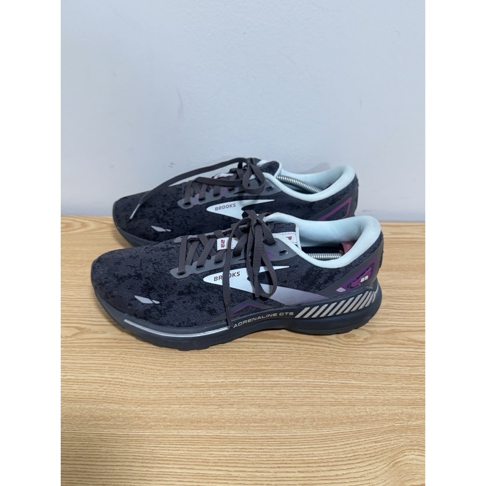 Brooks Adrenaline GTS 23 Women's Size 10 M Running Shoes Black Teal Purple EUC